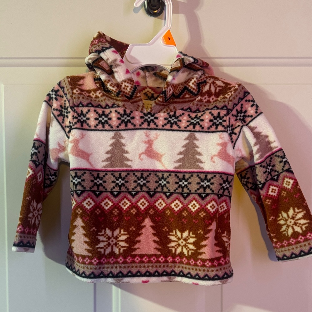 The Children’s Place Cozy Winter Patterned Kids Hoodie 12-18 months